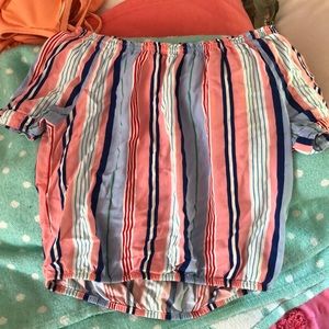 H&M girls large off the shoulder top